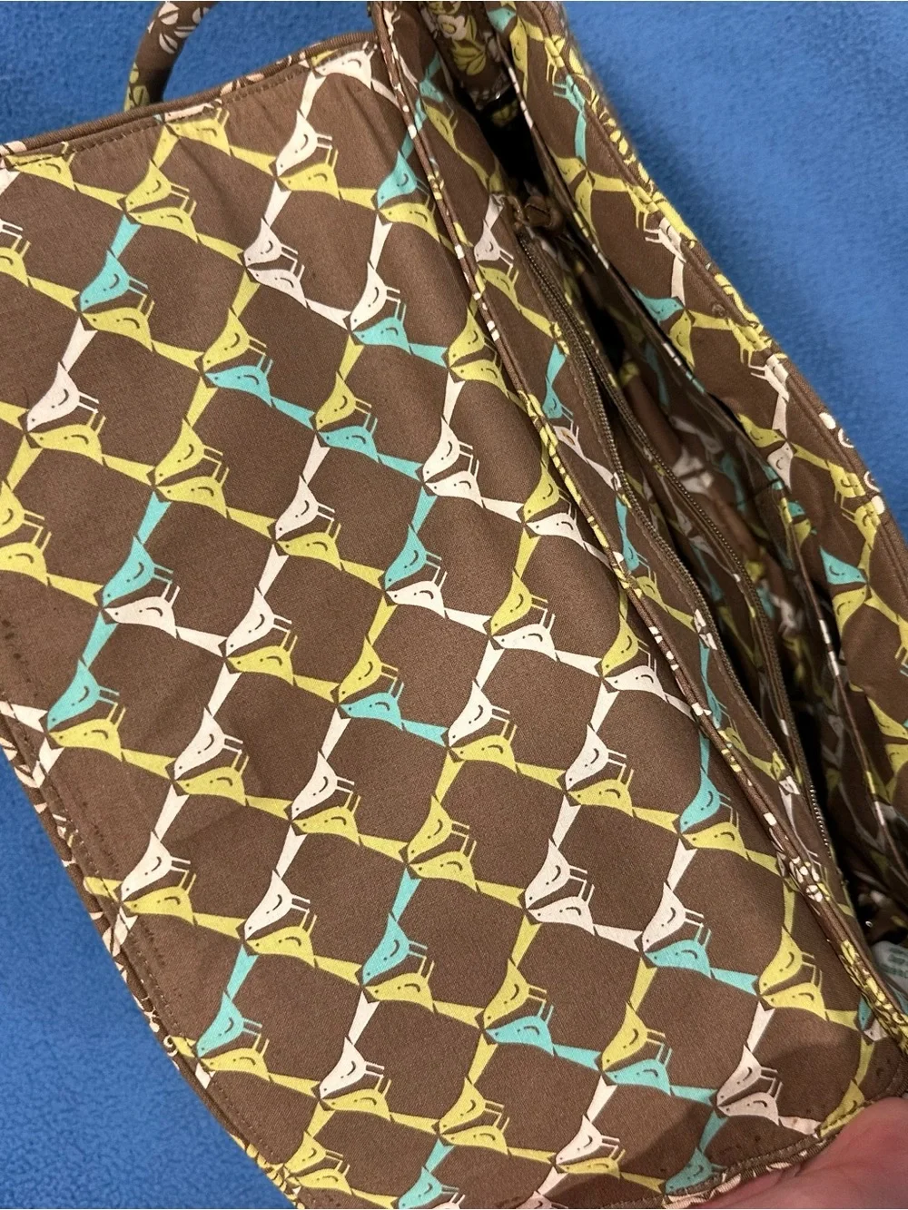 Vera Bradley Sittin in a Tree Knot Just a Clutch Shoulder Bag Quilted Y2K Purse